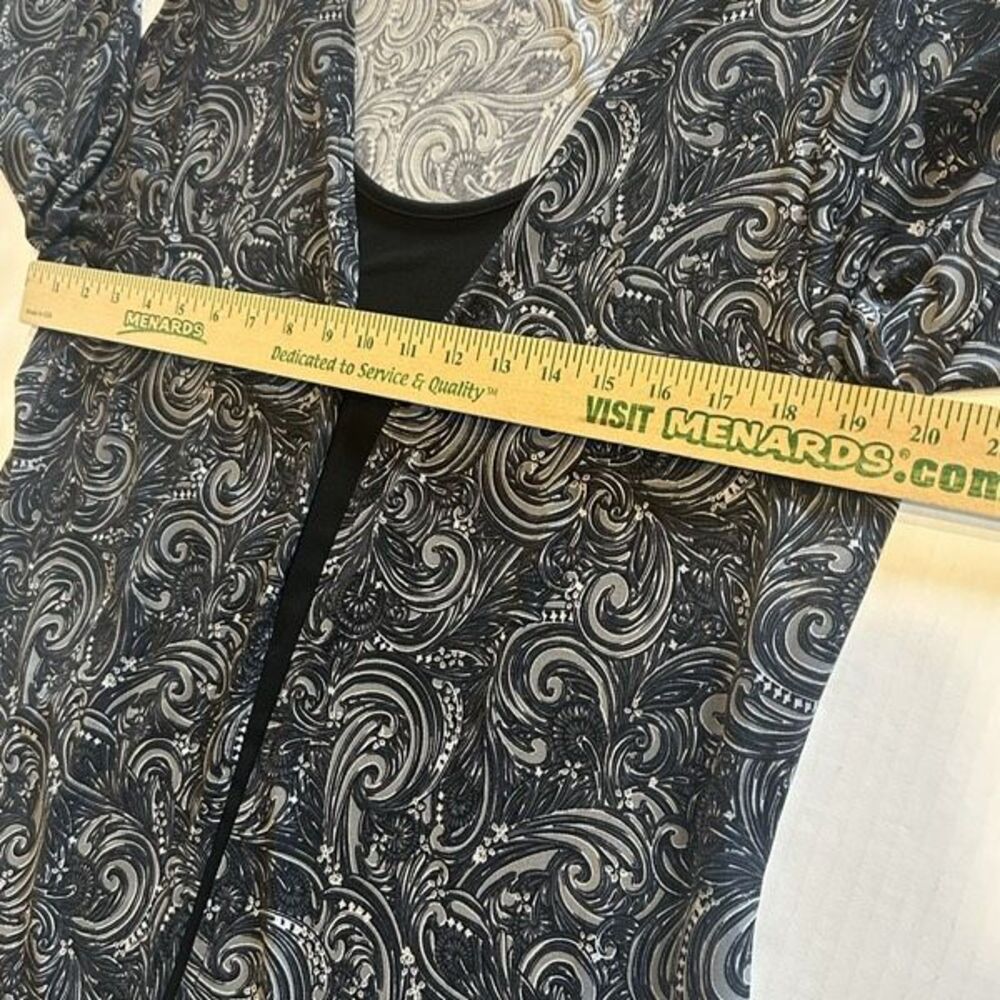 Croft & Barrow Women’s Cardigan Shell Set Size L Paisley Floral Mock Tunic Top B - Picture 5 of 10